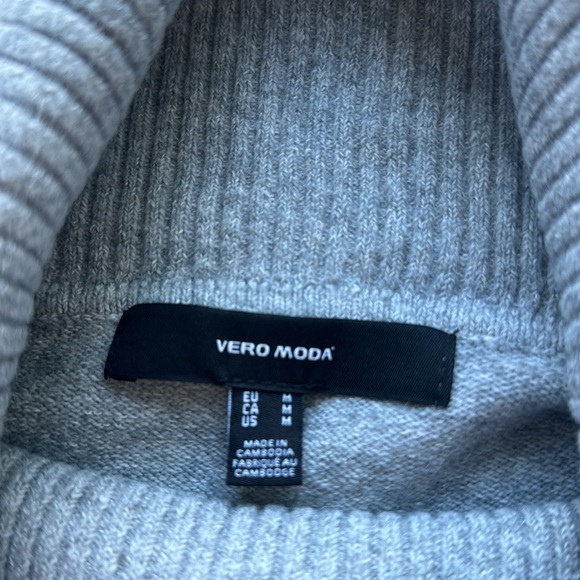 Vero Moda, M, grey turtleneck sweater - Picture 3 of 4